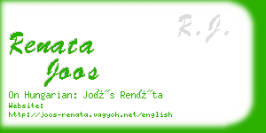 renata joos business card